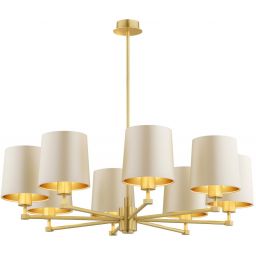 Argon Princeton lampa wisząca 8x15 W mosiądz 5071