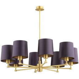 Argon Princeton lampa wisząca 8x15 W mosiądz 5072