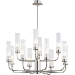 Argon Preston lampa wisząca 12x7 W przezroczysta-nikiel 5088