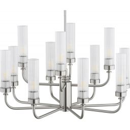 Argon Preston lampa wisząca 12x7 W przezroczysta-nikiel 5088