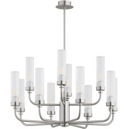 Argon Preston lampa wisząca 12x7 W przezroczysta-nikiel 5088