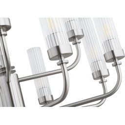 Argon Preston lampa wisząca 12x7 W przezroczysta-nikiel 5088