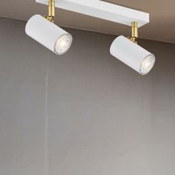 Argon Lagos lampa podsufitowa 2x5W mosiądz/biały 890