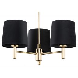 Argon Ponte Plus lampa podsufitowa 3x15W czarny/ciemny mosiądz 6111