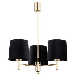 Argon Ponte Plus lampa podsufitowa 3x15W czarny/ciemny mosiądz 6111