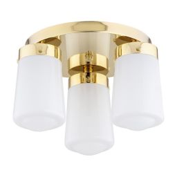 Argon Pasadena lampa podsufitowa 3x15 W mosiądz-opal 6165