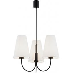 Argon Safiano lampa podsufitowa 3x15W biały/czarny 6268