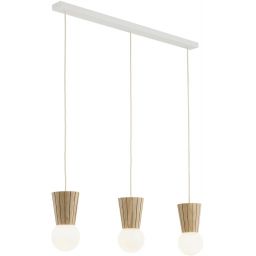 Argon Volante lampa wisząca 3x6 W drewno-opal 6357