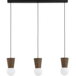 Argon Volante lampa wisząca 3x6 W drewno-opal 6358