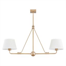 Argon Atrani lampa podsufitowa 2x15W biały/złoty 7176