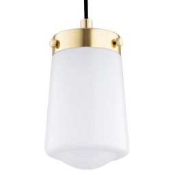 Argon Pasadena lampa wisząca 1x15W opal mat/mosiądz 8004