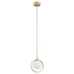 Argon Saturnia lampa wisząca 1x6 W złota-opal 8257