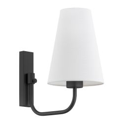 Argon Safiano kinkiet 1x15W biały/czarny 8376