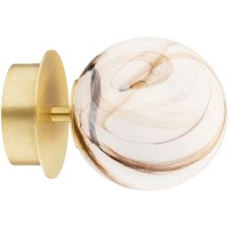 Argon Fabio kinkiet 1x7W biały/brązowy/mosiądz szczotkowany 8453