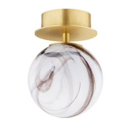 Argon Fabio kinkiet 1x7W biały/brązowy/mosiądz szczotkowany 8453