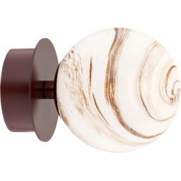 Argon Fabio lampa podsufitowa 1x7W biały/brązowy 8455