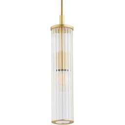 Argon Hampton lampa wisząca 1x7 W mosiądz 8489