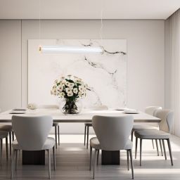 Argon Hampton lampa wisząca 1x90 W mosiądz-przezroczysta 8624