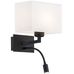 Argon Hilary kinkiet 1x15W/1x3W LED chrom/biały 868