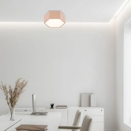 Argon Libero plafon 1x12 W różowy 8782