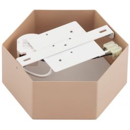 Argon Libero plafon 1x12 W różowy 8782