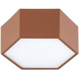 Argon Libero plafon 1x12 W brązowy 8783