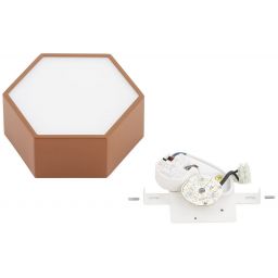 Argon Libero plafon 1x12 W brązowy 8783