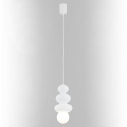 Argon Orlando Plus lampa wisząca 1x6 W biała-opal 8785