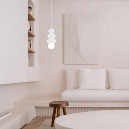 Argon Orlando Plus lampa wisząca 1x6 W biała-opal 8785