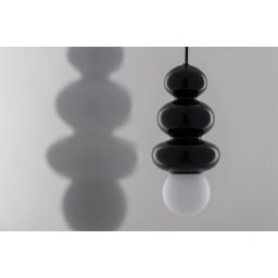 Argon Orlando Plus lampa wisząca 1x6 W czarna-opal 8788