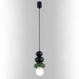 Argon Orlando Plus lampa wisząca 1x6 W czarna-opal 8788