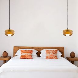 Argon Tevo lampa wisząca 1x4,5 W bursztynowa 8816