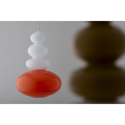 Argon Diego lampa wisząca 1x5 W opal-pomarańczowa 8822