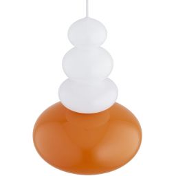 Argon Diego lampa wisząca 1x5 W opal-pomarańczowa 8822