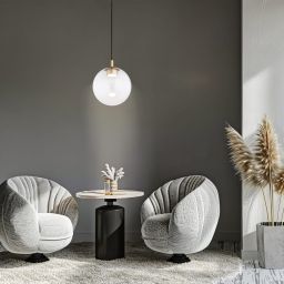 Argon Sacramento lampa wisząca 1x12 W przezroczysta-złota 8828