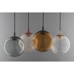 Argon Sacramento lampa wisząca 1x12 W bursztynowa-tytan 8831