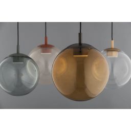 Argon Sacramento lampa wisząca 1x12 W bursztynowa-tytan 8831