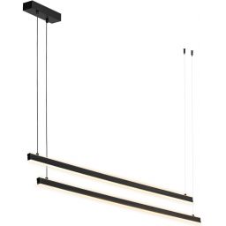 Argon Miami lampa wisząca 2x74 W czarna 8838