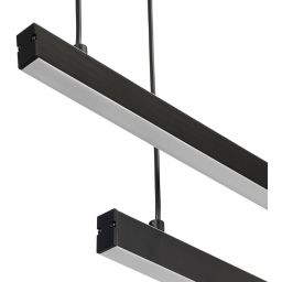 Argon Miami lampa wisząca 2x74 W czarna 8838