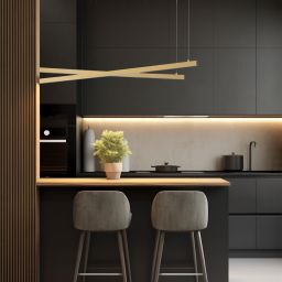 Argon Miami lampa wisząca 2x74 W złota 8839