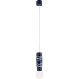 Argon Boll lampa wisząca 1x6 W opal-granatowa 8937