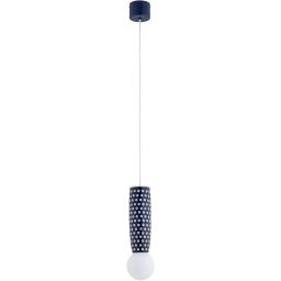 Argon Boll lampa wisząca 1x6 W opal-granatowa 8937