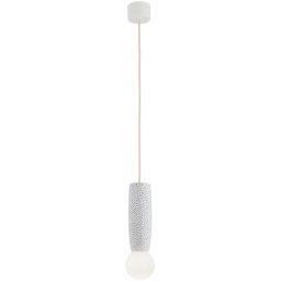 Argon Boll lampa wisząca 1x6 W biała-opal-granatowa 8938