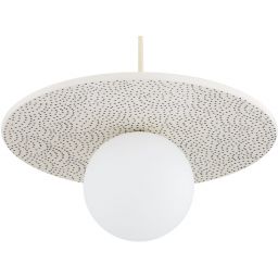 Argon Boll lampa wisząca 1x6 W biała-opal-granatowa 8949