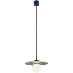Argon Boll lampa wisząca 1x6 W opal-granatowa 8950