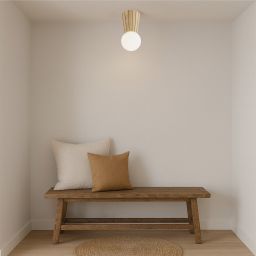 Argon Volante lampa podsufitowa 1x6 W drewno-opal 8973