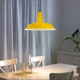 Abruzzo Retro lampa wisząca 1x20 W żółta ABR-LWRG-Y