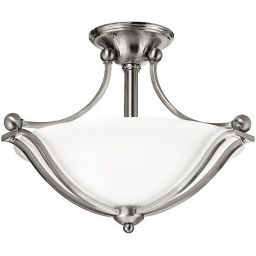 Elstead Lighting Bolla lampa wisząca 2x100 W biała-srebrna HK-BOLLA-SF