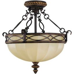 Elstead Lighting Drawing Room lampa wisząca 2x100 W brązowa/beżowa FE-DRAWING-ROOM-SFC