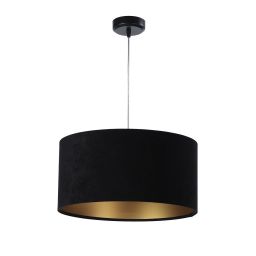BPS Koncept Standard HomeLight lampa wisząca 1x60 W czarna-złota 010-009-40